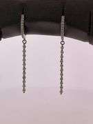 CERTIFIED 14K WHITE GOLD DIAMOND EARRINGS