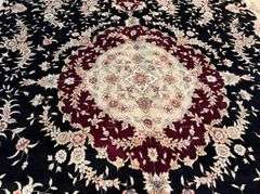 Magnificent Silk &Wool Tabriz Rug 9.6x14