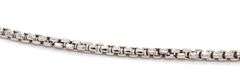 14kt White gold box link bracelet