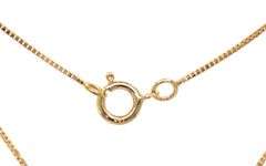 14kt Yellow gold diamond cross over bar pendant on chain
