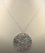 Tiffany & Co Enchant circle pendant on chain