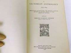 1906 A Victorian Anthology Antique Book