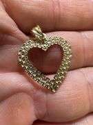 10K Yellow Gold Heart Pendant
