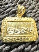 10k Yellow Gold The Last Supper Pendant
