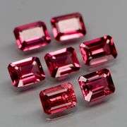 Large examples! 5.73ct set of rare pink Malaya Garnets!