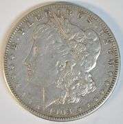 Very high grade and rare 1903-S Morgan Silver Dollar. XF/AU