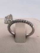 TACORI CERTIFIED 18K WHITE GOLD DIAMOND ENGAGEMENT RING