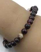 Natural gemstone bangle bracelet