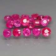 Vivid! 3.21ct set of reddish pink Burmese Rubies! Heated only!