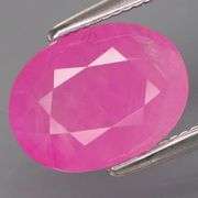 It's pink! Like, really pink! 2.76ct really pink Ruby from Mozambique!