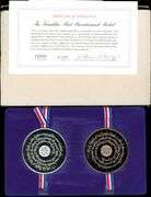 Franklin Mint 2-Piece Silver & Bronze Bicentennial Medals