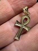 10K Yellow Gold Egyption Ankh Pendant