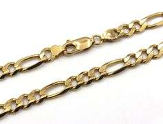 In Demand, Sturdy 14K YG 20" Figaro Necklace