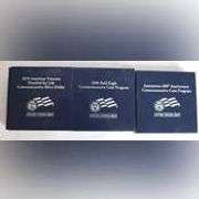 Three Silver Dollar Comm Proofs with Box & Papers