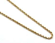 14kt Yellow gold Rope chain necklace