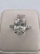 CERTIFIED BRAND NEW 14K WHITE GOLD DIAMOND ENGAGEMENT RING. 4.75 CARATS.