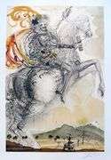 Salvador Dali, 'Don Quixote' Lithograph