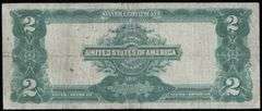 1899 $2 Silver Certificate “Mini Porthole” Note Large Size Fine/VF Details