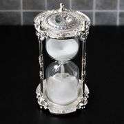 Hourglass Sand Timer with Metal Frame