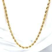14kt Yellow gold Rope chain necklace