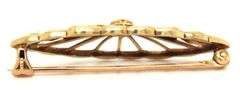 Prett 14K YG Brooch with Seed Pearls