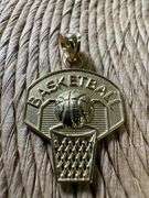10k Yellow Gold Basketball Pendant