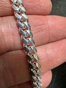 Italian 925 Sterling Silver Diamond Cut 6mm Miami Cuban Chain 20"