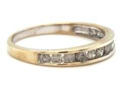 10kt White gold Stackable Diamond Band