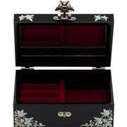 Mother of Pearl Jewelry Box with Mirror Handmade Storage