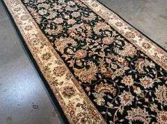 Fine Silk&Wool Tabriz Runner 2.6x12'