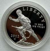 2012 W Infantry Soldier Proof Silver Dollar