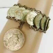 Vintage Mexican Coin Bracelet