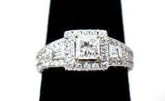 Neil Lane 14K White Gold Stunning Diamond Ring