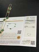 CERTIFIED 14K YELLOW GOLD CLOVER NECKLACE