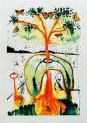 Pencil Numbered Salvador Dali, Mad Tea Party
