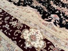 Magnificent Silk &Wool Tabriz Rug 9.6x14