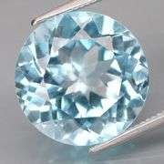 Superbly cut VS grade heavy flashing 9.45ct Swiss blue Topaz solitaire!