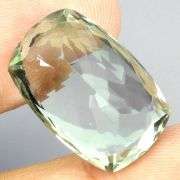 Brilliant 18.18ct natural platinum green Amethyst