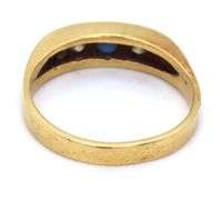 Sweet 18K Sapphire and Diamond Ring