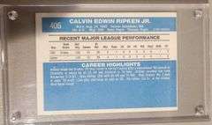 Great condition Cal Ripken, JR Baseball card