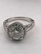 Certified 3.42 CTTW F/I2 Natural Diamond Ring