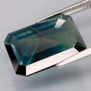 Multi-color! Pendant cut! Super clean! 5.19 carat Sapphire!