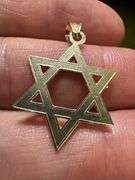10k Yellow Gold Star of David Pendant
