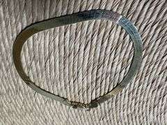 10K Yellow Gold 4mm Herringbone 7" Bracelet