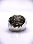 Sparkling 14 Kt. White Gold Plate 5.75 Cwt. Simulated Diamond Ring