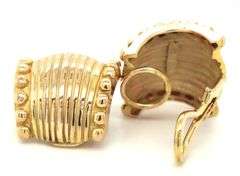 14kt Yellow gold shrimp clip on earrings