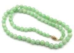 Green Jade beaded necklace