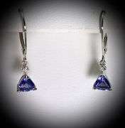 Stunning 14K White Gold Trillion-Cut Tanzanite Suite