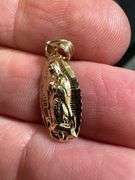 10K Yellow Gold Saint Pendant