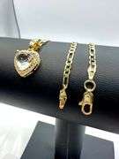 Beautiful 3 Ct Heart Cut Simulated Diamond Pendant Necklace